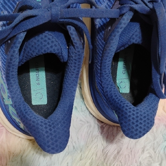 HOKA Clifton 9 Evening Sky Vibrant Blue Athletic Shoes Sz.6.5b #50 - Picture 10 of 14